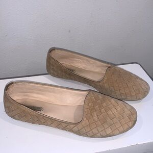 BOTTEGA VENETA TAN LOAFERS